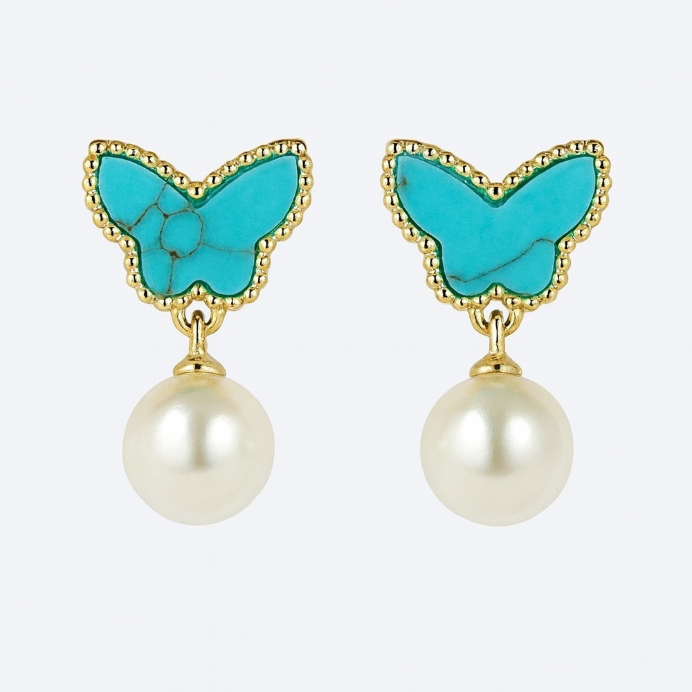 ⚜️ Gold and Pearl Earrings